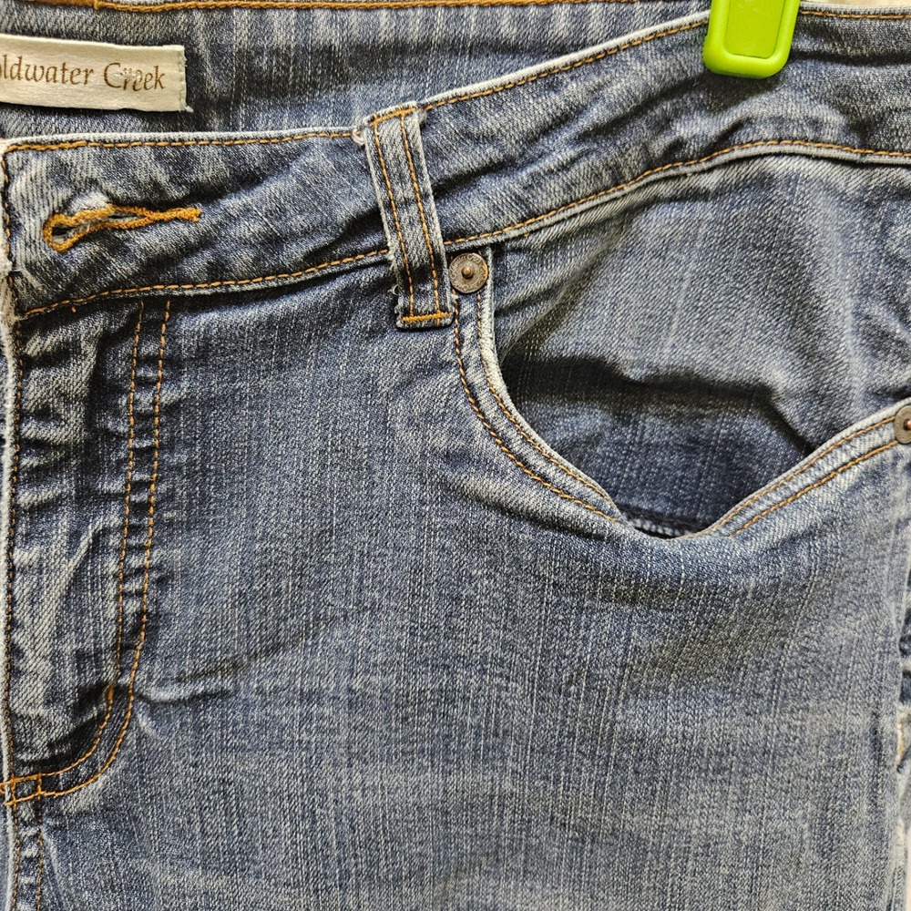 Coldwater Creek Womens‎ Blue Denim Jeans Size L16 Straight Leg - Picture 3 of 10